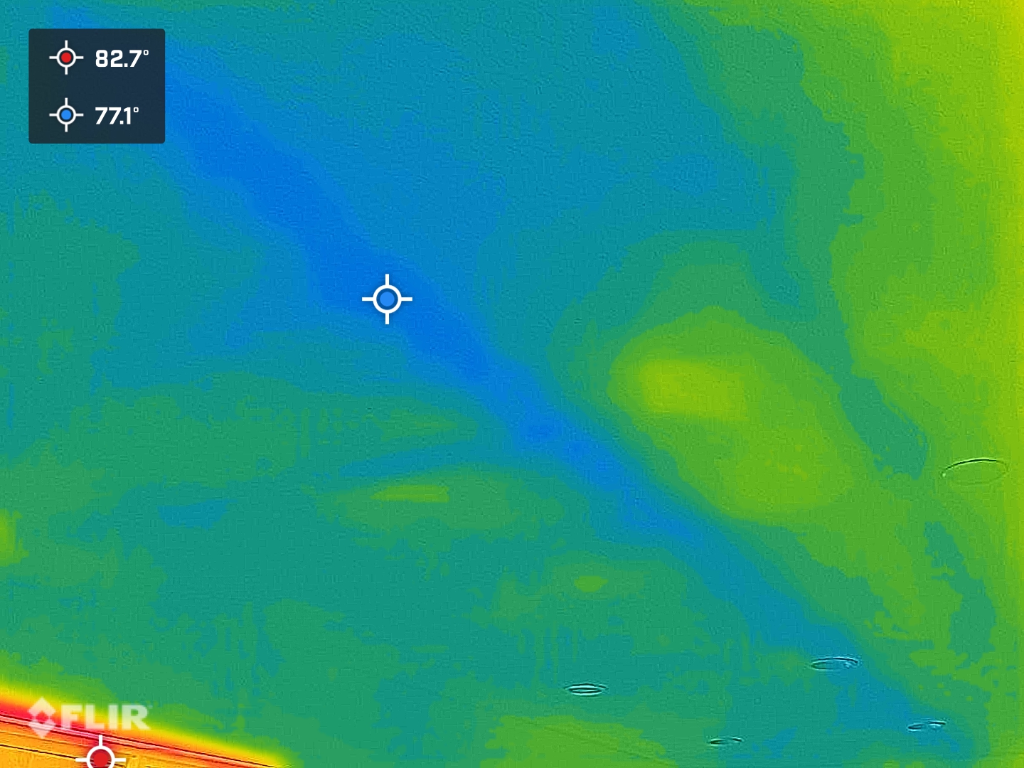 Flir Camera Detecting Water DAmage