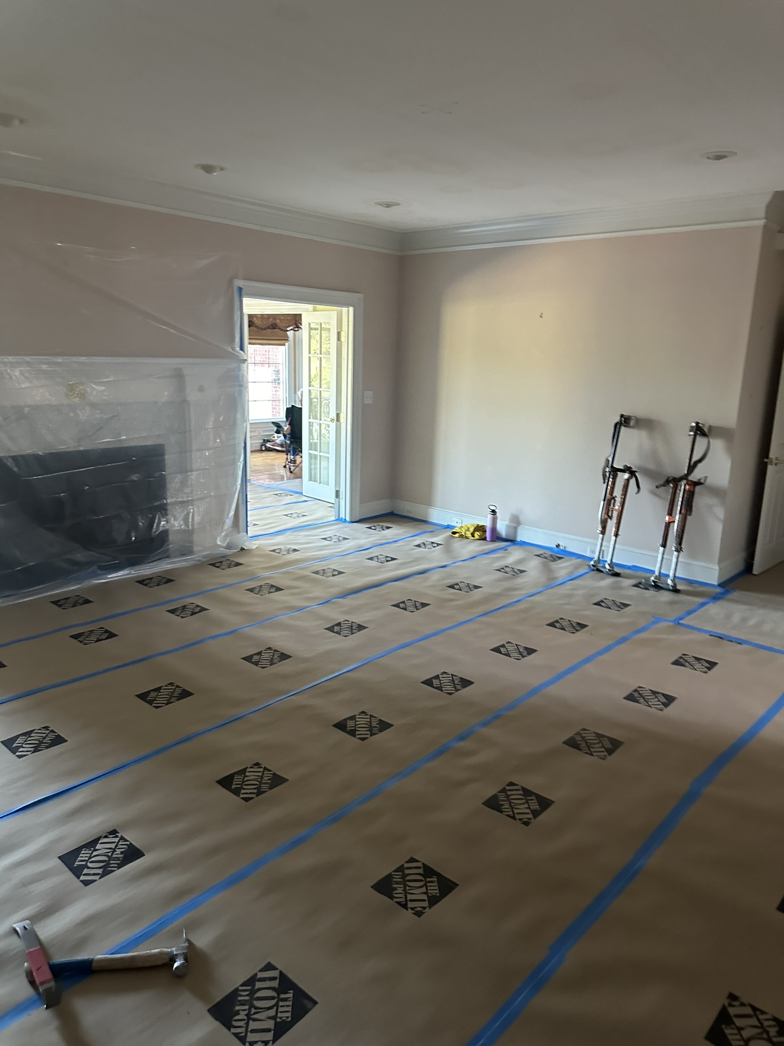 house repaired after water mitigation