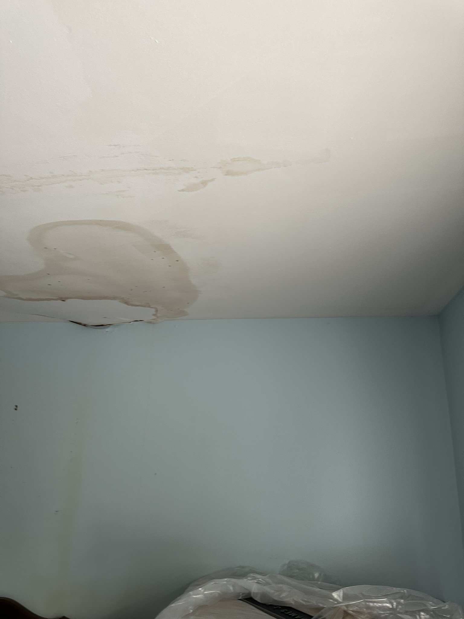 Water Damage to a ceiling